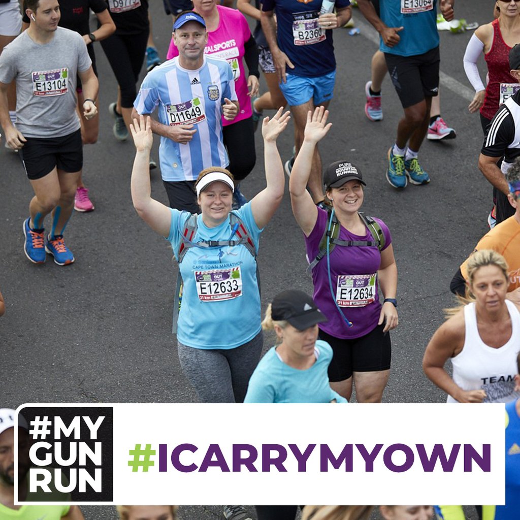 GunRunSA's tweet image. We're incredibly proud to support initiatives such as the #ICARRYMYOWN campaign, which encourages runners to be responsible for carrying their own water and minimising the usage of plastic at road running events. 

#MyGunRun 
#GunRun
#GunRun2019
