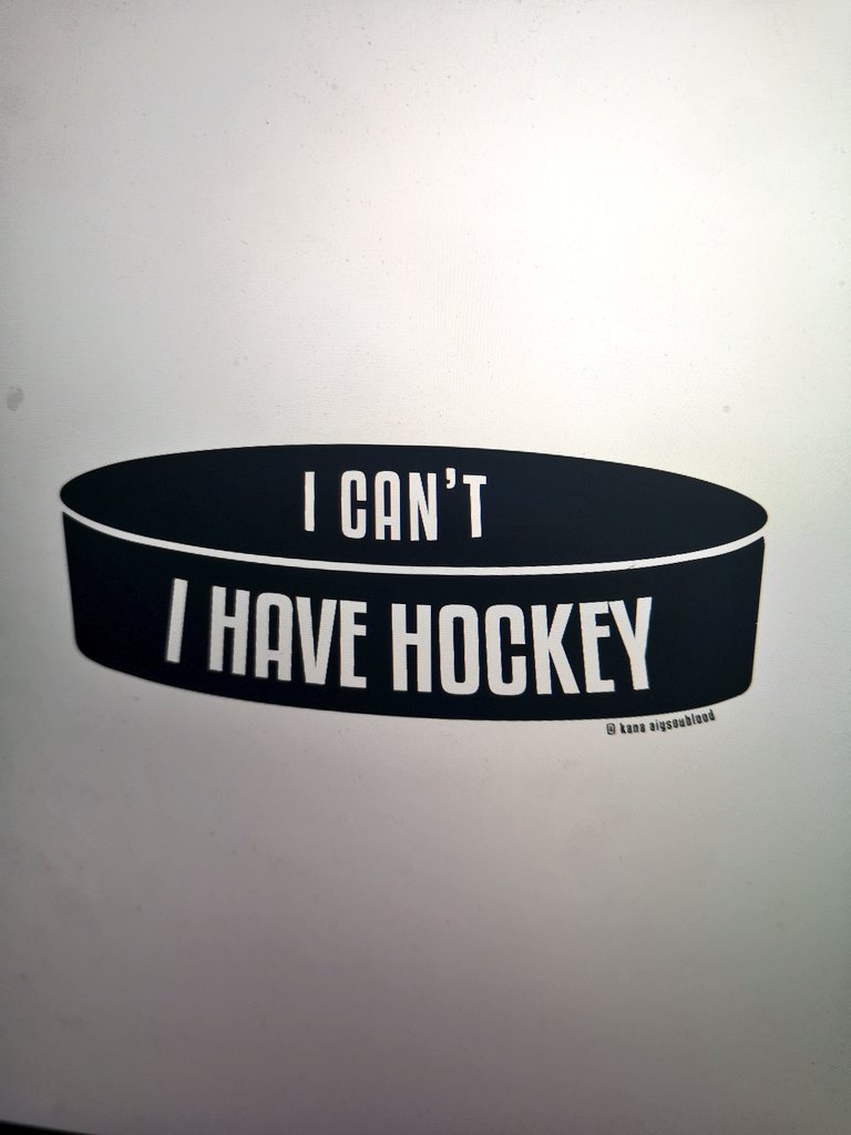 KanaAiysoublood's tweet photo. If I make a sticker of this, would you like to get one ? 😊 #HockeySticker #ICantIHaveHockey #BestExcuse https://t.co/VCii0qIzN3