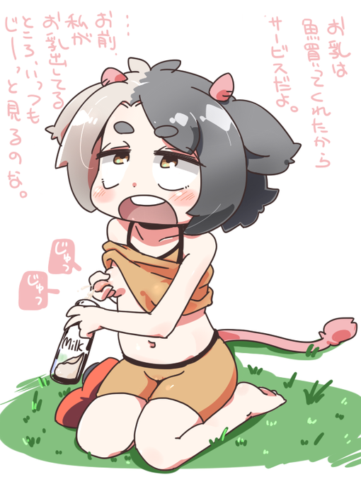 友人に「全然エロく無いな」と言われてしまった絵。
なんでや!ロリ搾乳エロやろ!! 