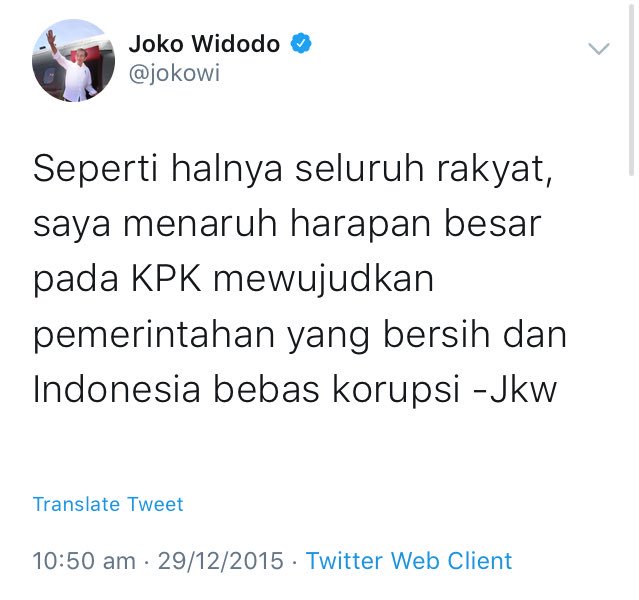 cinnamongirlc's tweet photo. nostalgia sama Pak Jokowi yang kala itu lagi gombalin KPK.

#saveKPK https://t.co/LjtS1Ui7Fy
