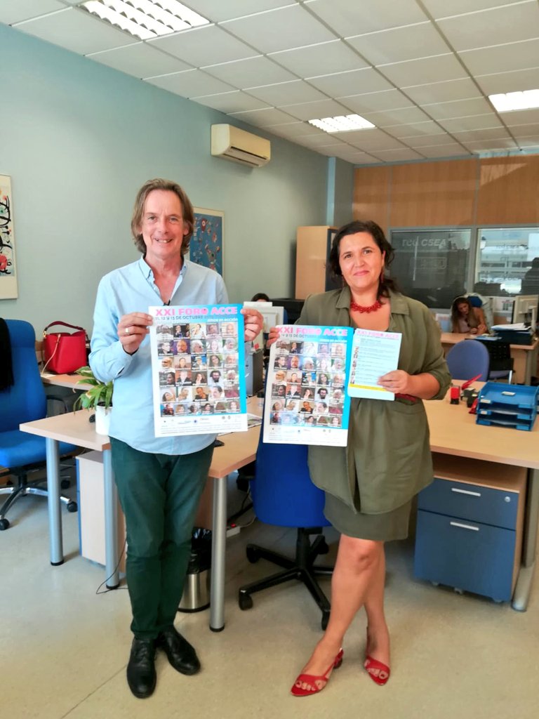 citmarbella's tweet photo. Y seguimos recibiendo a nuestros socios #CIT en nuestras oficinas.
GRACIAS Bart de @ForoAcce por pasarte y dejarnos la información de la Cumbre Internacional que organizais el 11, 12 y 13 Oct en @MarbellaCongres #Foroacce https://t.co/JfX4s8j6Qt