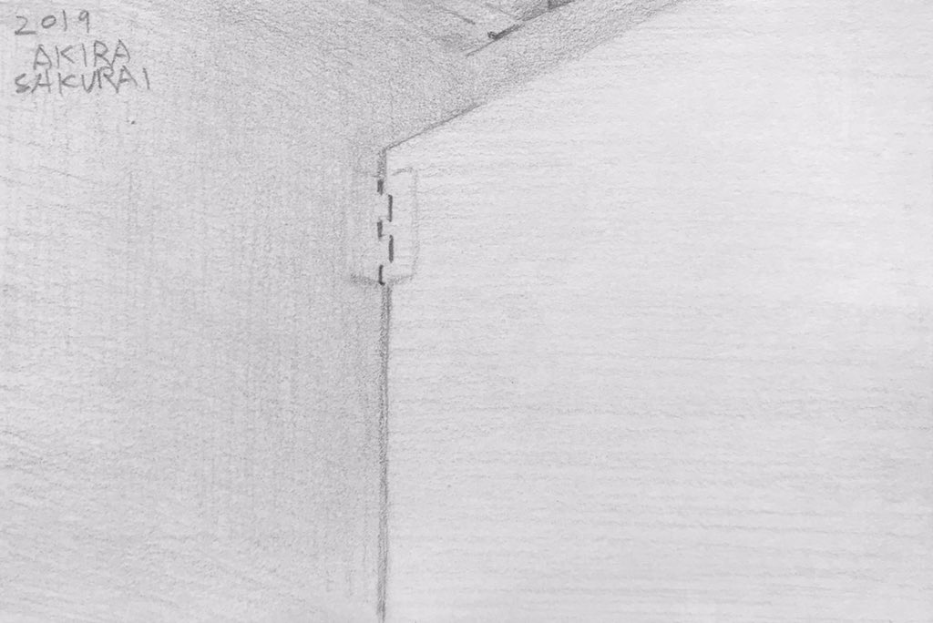 桜井 旭 19 9 12 ギャラリーの壁 Drawing Art Sketch Dessin Landscapepainting Pencildrawing Artist Scenery Figurative Figurativeart Contemporaryart Artwork Real Realism Creative Pencil デッサン スケッチ アート 現代アート