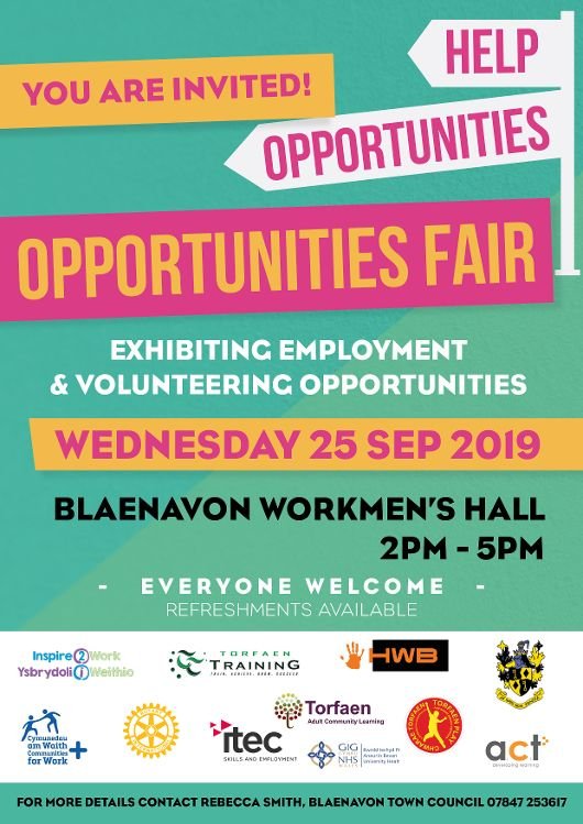 Join us 25th Sept for our opportunities fair