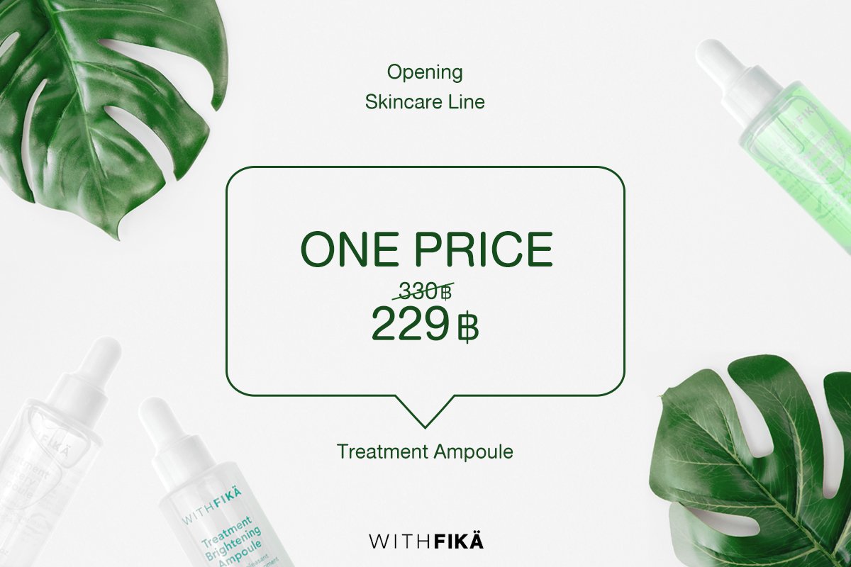 WITHFIKA_TH's tweet photo. 🎉โปรช่วงเปิดตัวSkincare Line🎉
💚WITHFIKÄ Treatment Ampoule💚
3 สูตรตอบโจทย์ทุกปัญหาผิวอย่างล้ำลึก
✅โปรเพียง 229 บาทเท่านั้น
❤️ถึง 30 กันยายนนี้
🛒INBOX : Withfika Thailand
หรือ LINE Giftshop : https://t.co/1mpGZMxEvs
#withfikathailand #ampoule #สกินแคร์เกาหลี #ถูกและดี https://t.co/2ZzblzGW9I