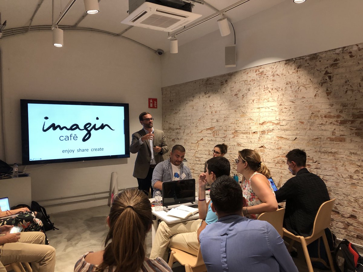 imaginersapp's tweet photo. ¡Llegamos al ecuador de Tech Innovation Bootcamp! En este momento nuestros participantes están pensando ideas disruptivas para el banco del futuro. #TIB2019 https://t.co/0iZGbS5790 https://t.co/J4gYl6Zfr8
