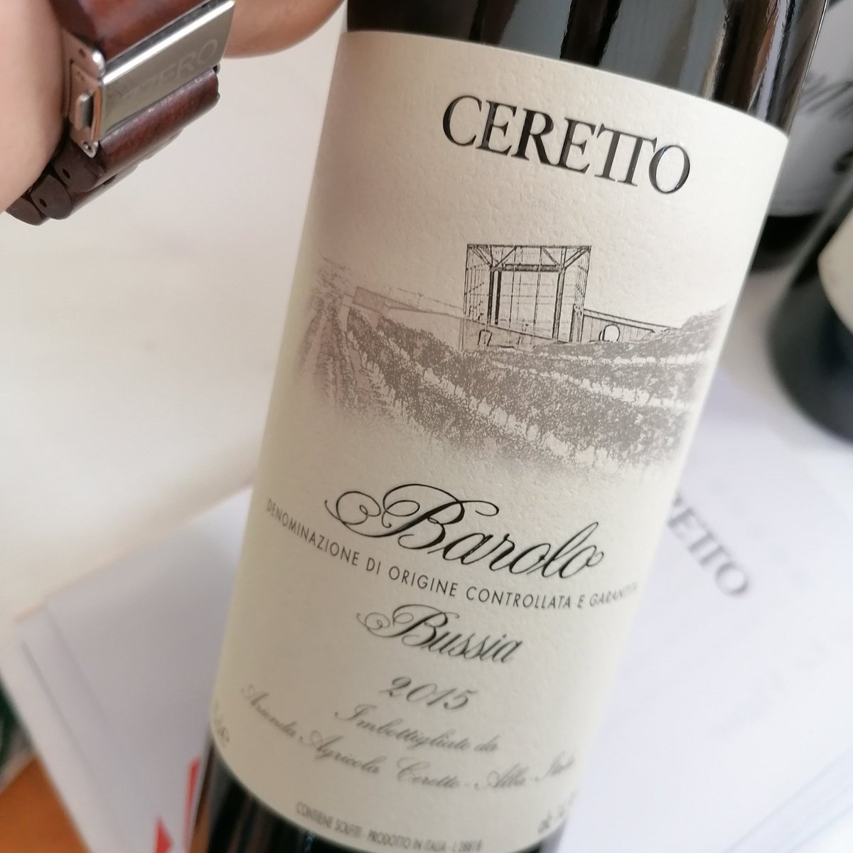 The new #Barolo released by #Ceretto #winery from #Bussia #cru :classic, elegant, intense even if still young
#piemonte #barolodocg #2015
---
(il nuovo Barolo di Ceretto:il cru Bussia che mancava,in stile classico, elegante e intenso seppur ancora giovane)
#EnoGenova #winetasting