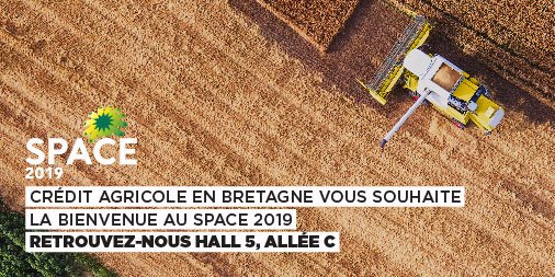 L'actualité du programme #CreditAgricole en #Bretagne au #SPACE2019 sur cabzh.fr/SPACE2019 <a href="/ca_finistere/">Crédit Agricole 29</a> <a href="/CAIlleEtVilaine/">Crédit Agricole d'Ille-et-Vilaine</a>