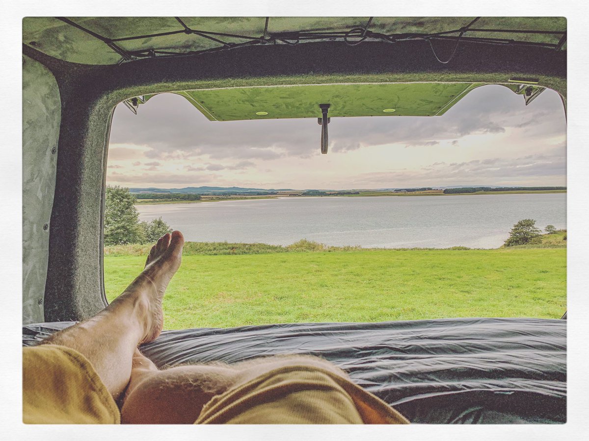 paul_ainger's tweet photo. Tin room with a view . Northumberland coast line is a beautiful place this time of year. Enough drama in the sky and warm enough to dangle ya pinky’s out the rear of your van !#northumberland #northumbria #landscapephotography https://t.co/nFXiOmGaik