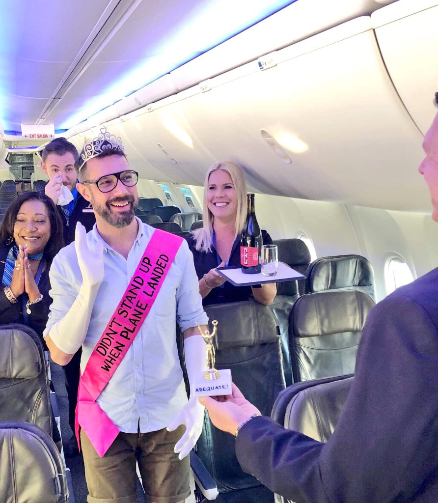 May be this award can help in the  mad frenzy after flight lands 😆.  The flight crew have to keep reminding passengers to be remain seated.  
Cc: 
@airvistara <a href="/JetBlue/">JetBlue</a> <a href="/IndiGo6E/">IndiGo</a>