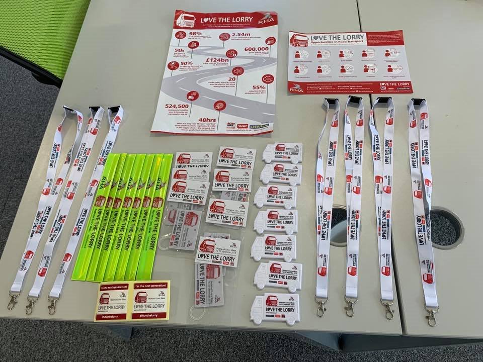 Thank you @RoadHaulageAssociation for our #LoveTheLorry week goodies.