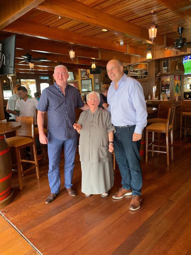 Our newest Healy Mac’s in Bangsar, KL, Malaysia, was officially opened by the famous Sr Enda, best known as #TheSingingNun.

Healy Mac’s in Bangsar received a lovely Irish blessing from Sr Enda, as she cut the ribbon officially opening the latest bar in the Healy Mac’s chain.