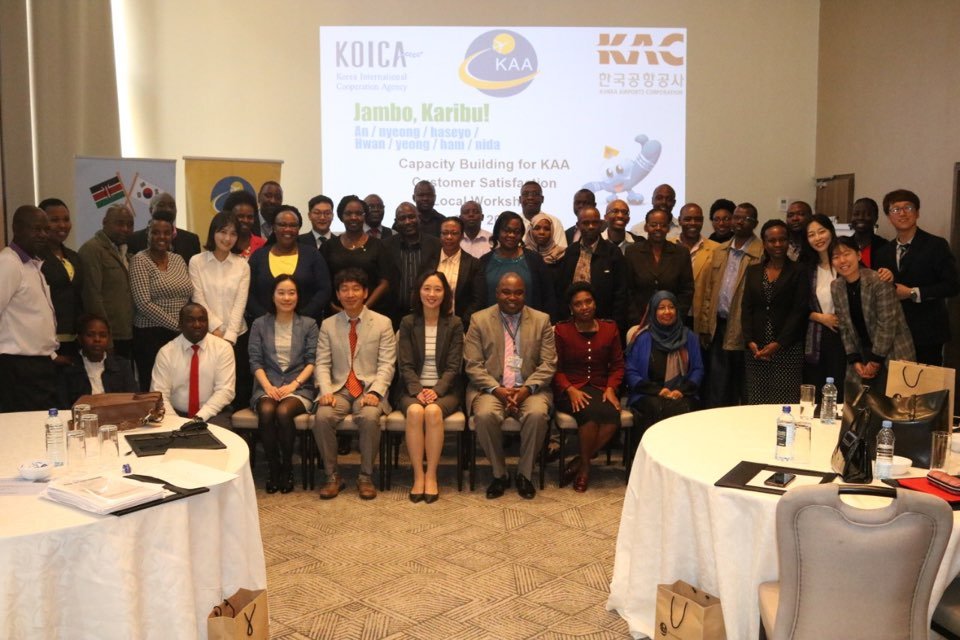 On August 19,Korean Amb to Kenya, HE Choi, MD for KAA Jonny Andersen and Country Director, KOICA Kenya Office,Ms. Soyeon Shin, participated in the Launch of the 3rd year of 'Kenya Airport Authority's capacity building project for customer satisfaction'a program supported by KOICA