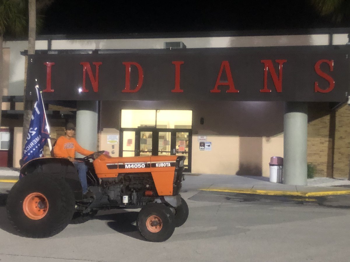 MrsRussell7205's tweet photo. When your cowboy costume comes with a tractor! #vbhsnation https://t.co/wBJY5HhFqN