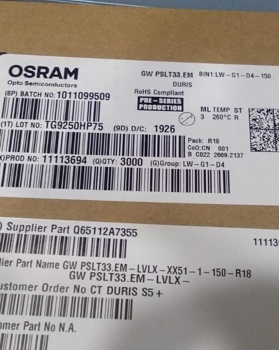 Semitronic_d's tweet photo. OSRAM 3030 AVAILABLE WITU US
#semitronicdevices #diodes #resistor #capacitor #components #supplier #manufacturer #drivers #mosfet #mov #fuses #led #ledlights #streetlight #COB #rectifier #everstar #glan #tongke #mabs #thinking #weidy #jwco #everstar #everlight #osram https://t.co/BujZIhOQ5t
