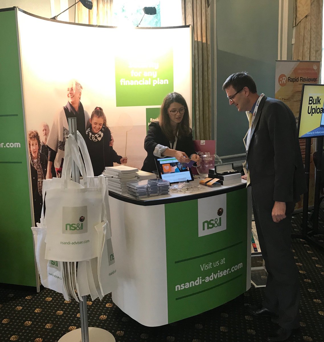 nsandi's tweet photo. Our Intermediary Relationships team are exhibiting in Harrogate today @_moneymarketing Interactive. Visitors to our stand can find out about how our new online service is helping financial advice firms. #MMInteractive https://t.co/1B16zZoSh7 https://t.co/QxWR66xNaM