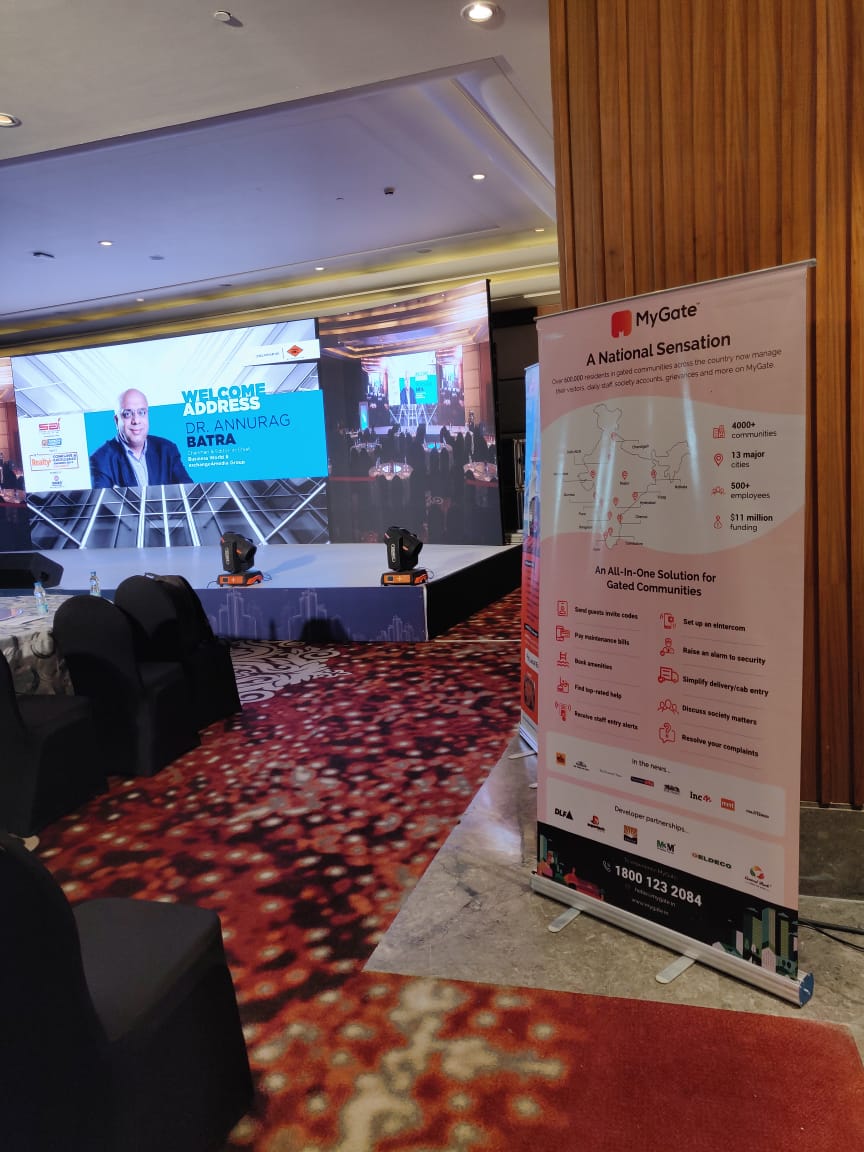 MyGate_com's tweet photo. After the Mumbai edition, we were at the 11th Realty+ Conclave & Excellence Awards 2019 in Gurugram, yesterday, discussing security and convenience for all things realty.
@RPRealtyPlus #RPNorth #simplifyingurbanliving #mygate https://t.co/KA65KH00zW