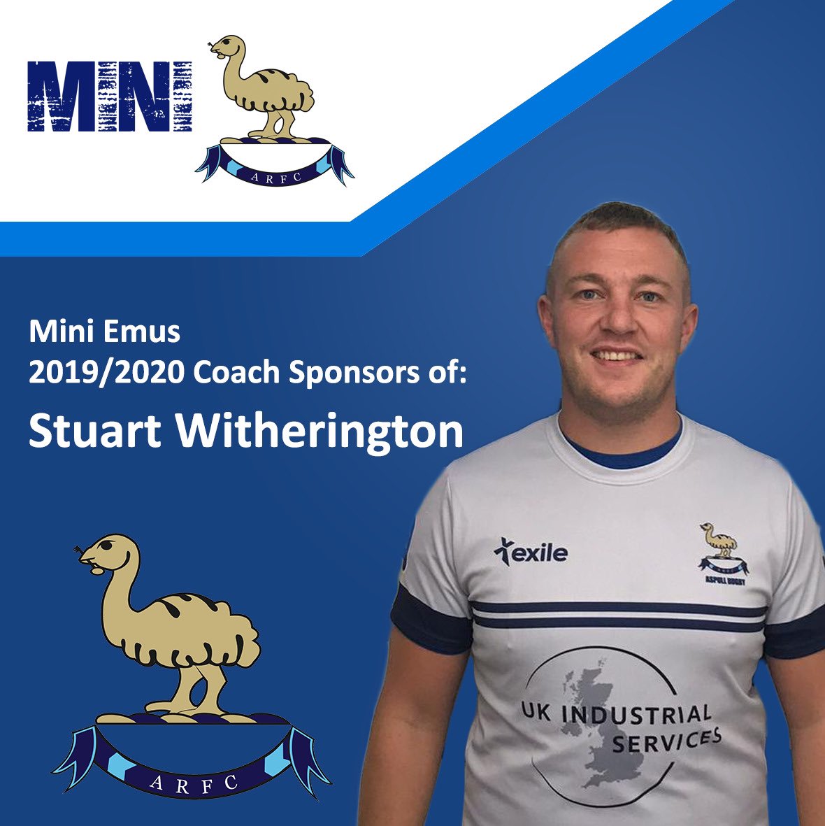 Aspullrfc's tweet image. 2nd team coach @stuwithers12 has been sponsored this year by our Mini &amp;amp; Junior section.
Withers has a huge involvement with the minis and has played a huge part in their growth over the last few years.
@aspullminiemus 
#uptheemus #aspull #aspullrfc #oneclub