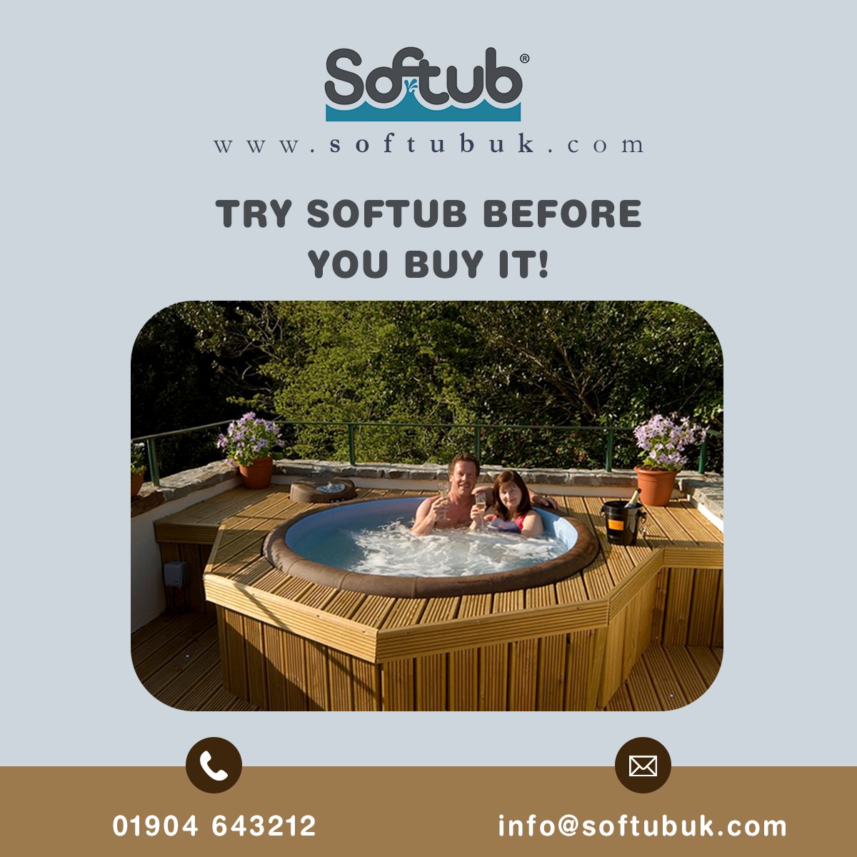 Try dipping in a Softub at Cottages for Couples before buying one.
 
Contact them now: softubuk.com/uk/try-before-…

#cottagesforcouples #softub #hottub #relax #luxury