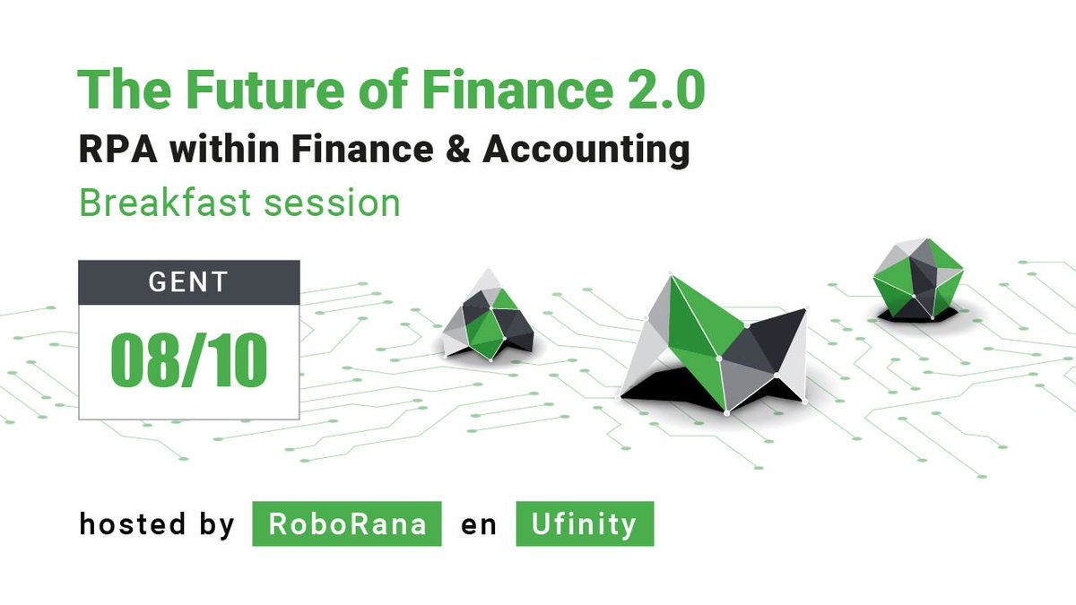 How does breakfast in combination with #IntelligentAutomation sound to you? 🥐☕️ We promise you lots of coffee and even more interesting #RPA #insights on the ' #Finance #Technologies of Tomorrow'. 🤖🐸 Hosted together with <a href="/UfinityBE/">ufinity</a> 💪🏼buff.ly/2wUbN9S