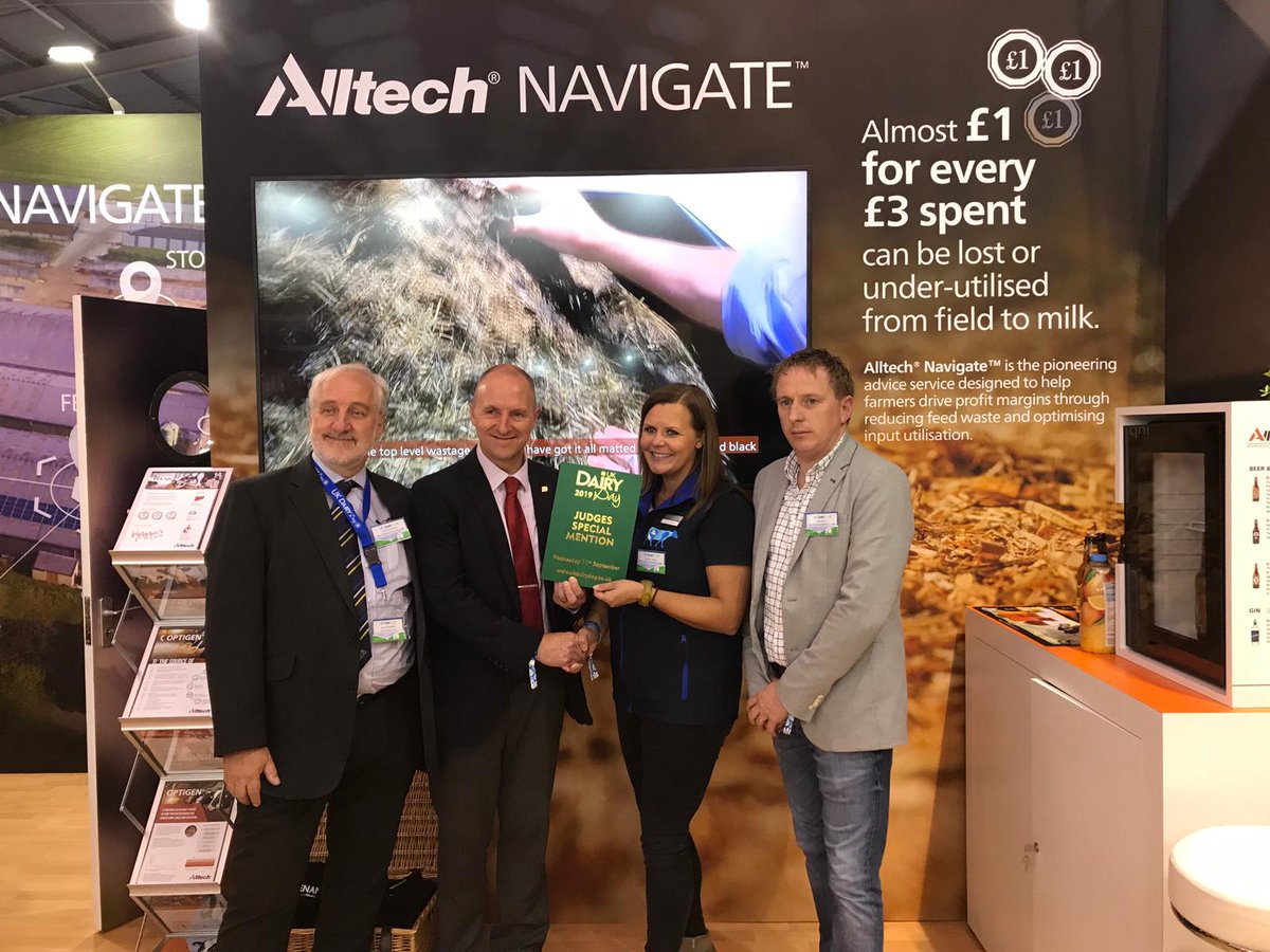AlltechUK's tweet image. Thanks &amp;amp; congrats to everybody involved in @UKDairyDay. We're delighted with the positive reception for #AlltechNavigate; receiving a special mention in the New Product Comp with judges commenting on us 'addressing an area that has lacked innovation for a number of years'.