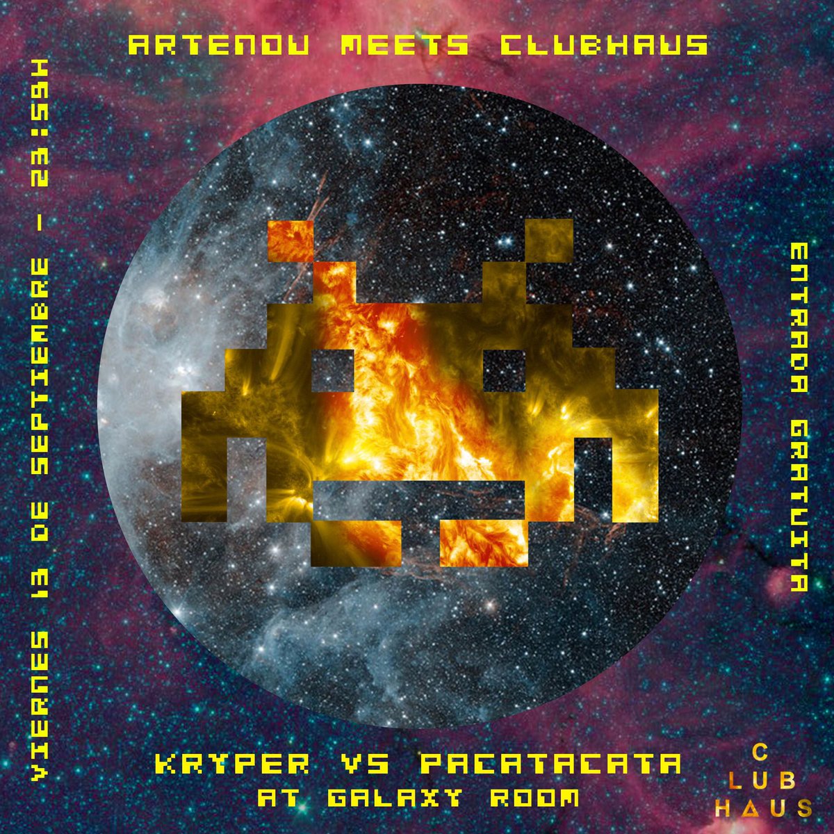 Mañana, guateque galáctico en Clubhaus. Who’s in? 🙌🏿

#artenou #clubhaus #guateque