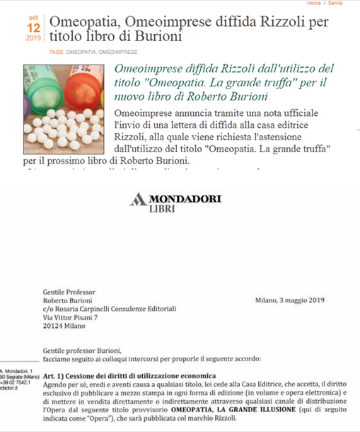 RobertoBurioni's tweet photo. Il libro non è uscito e già gli omeopati hanno preso un granchio e rimediato una pessima figura. Questo con il titolo, figuriamoci tutto il resto. Ho la sensazione che ci divertiremo molto.
La verità, senza alcuna diluizione. 
Mi spiace per loro, ma è quello che li aspetta. https://t.co/18l2zahfQ1