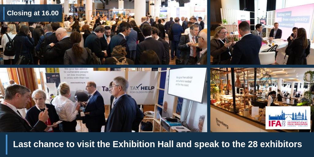 The final #IFA2019London lunch break has just started - be sure to make some time to visit the Exhibition Hall and speak with representatives from our 28 exhibiting partners.