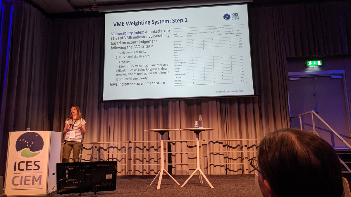 DeepSeaBex's tweet photo. #twitterbacklog Great VME session, all sharing concerns on VME definitions, thresholds, vulnerability assements. A lot to discuss as a community! @Stephen_D_Long @Laurar97 @larajatkinson #ICESASC19 https://t.co/tgxE658ZJp