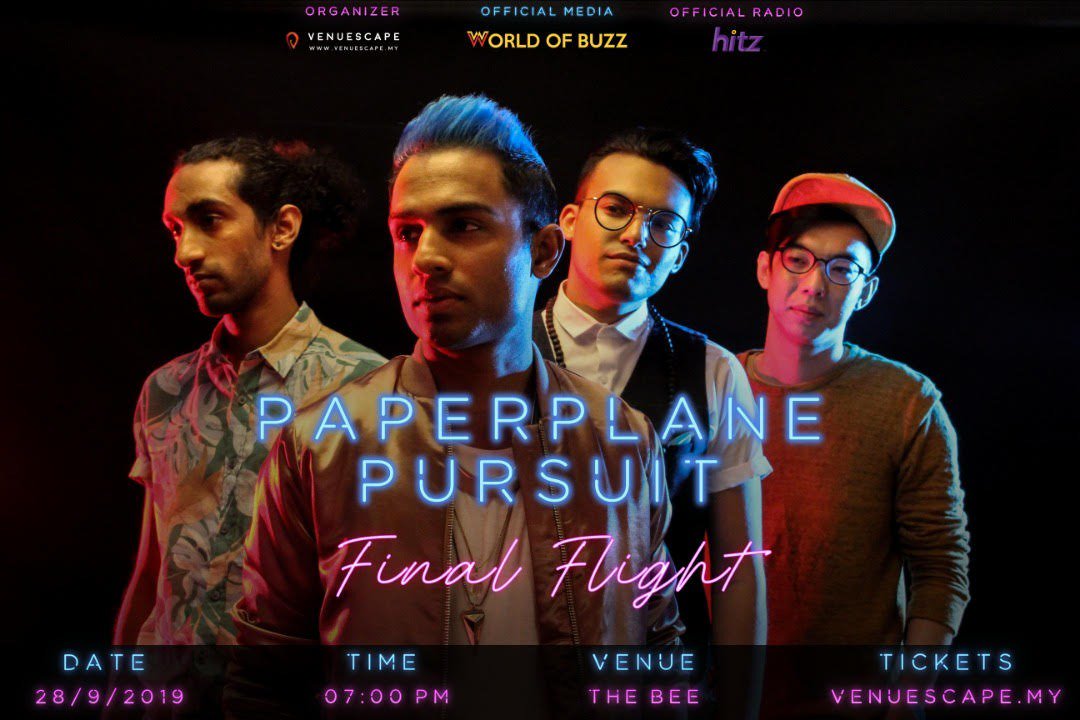 Our LAST. SHOW. EVER. happens in a little over 2 weeks! 😱😭
To everyone who's been asking if this is  some kinda publicity stunt - Nope, this is for real. After 28th September 2019, Paperplane Pursuit will cease to exist. Get your tickets at tkt.my/finalflightpp