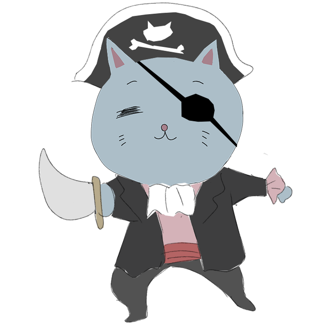恐るべき海賊の魔の手 イラスト紹介 ノーコピーライトガール