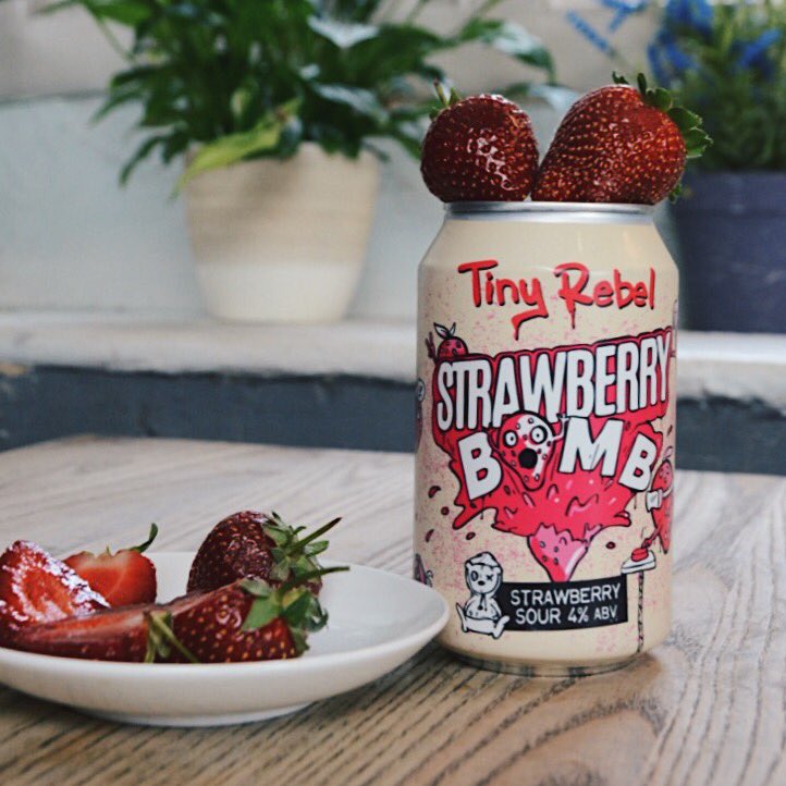 Strawberry Bomb 🍓💣 

<a href="/tinyrebelbrewco/">Tiny Rebel</a> have packed 1 tonne of strawberries into these cans! The perfect mix of sweet and sour ☺️🥴 

Time is ticking - this won’t be around for long ⏱ #craftbeer