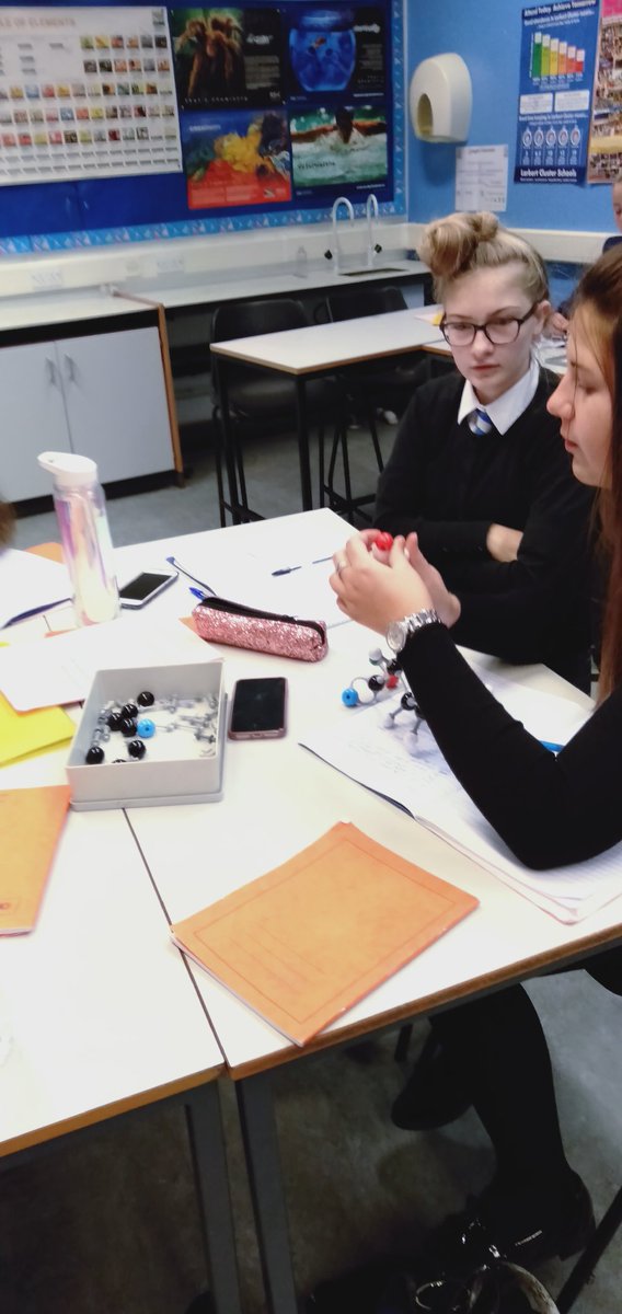 Two year higher Chemists figuring out how to combine an alcohol and a carboxylic acid and get water out #molymods #esters #organicchemistry #higherchemistry