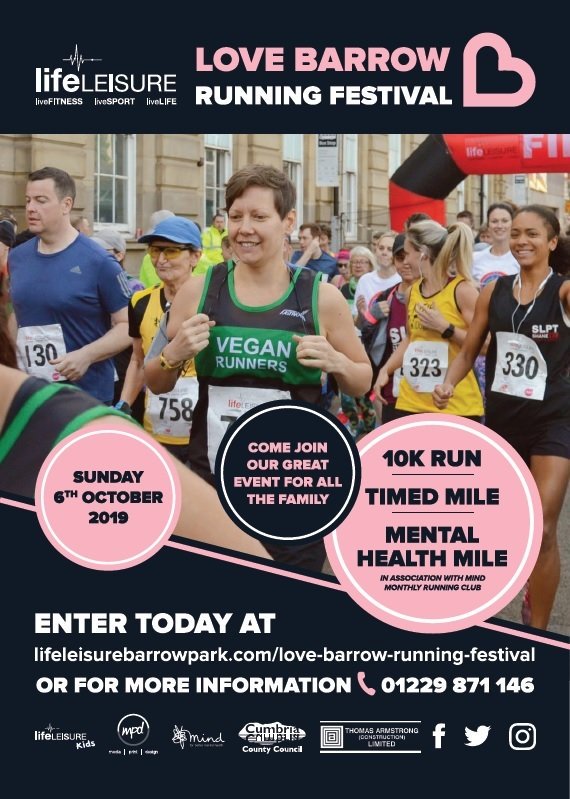 EBInBarrow's tweet photo. Fancy checking out @lifeleisureBP Love Barrow Running Festival 10K route?
Join us at 10am, #BarrowPark Band Stand on Saturday #14thSept
#AllWelcome
#ActiveBarrow @ActiveCumbria @ValleyLeven @barrowpolice @barrowparkrun https://t.co/CQejlKUTKS