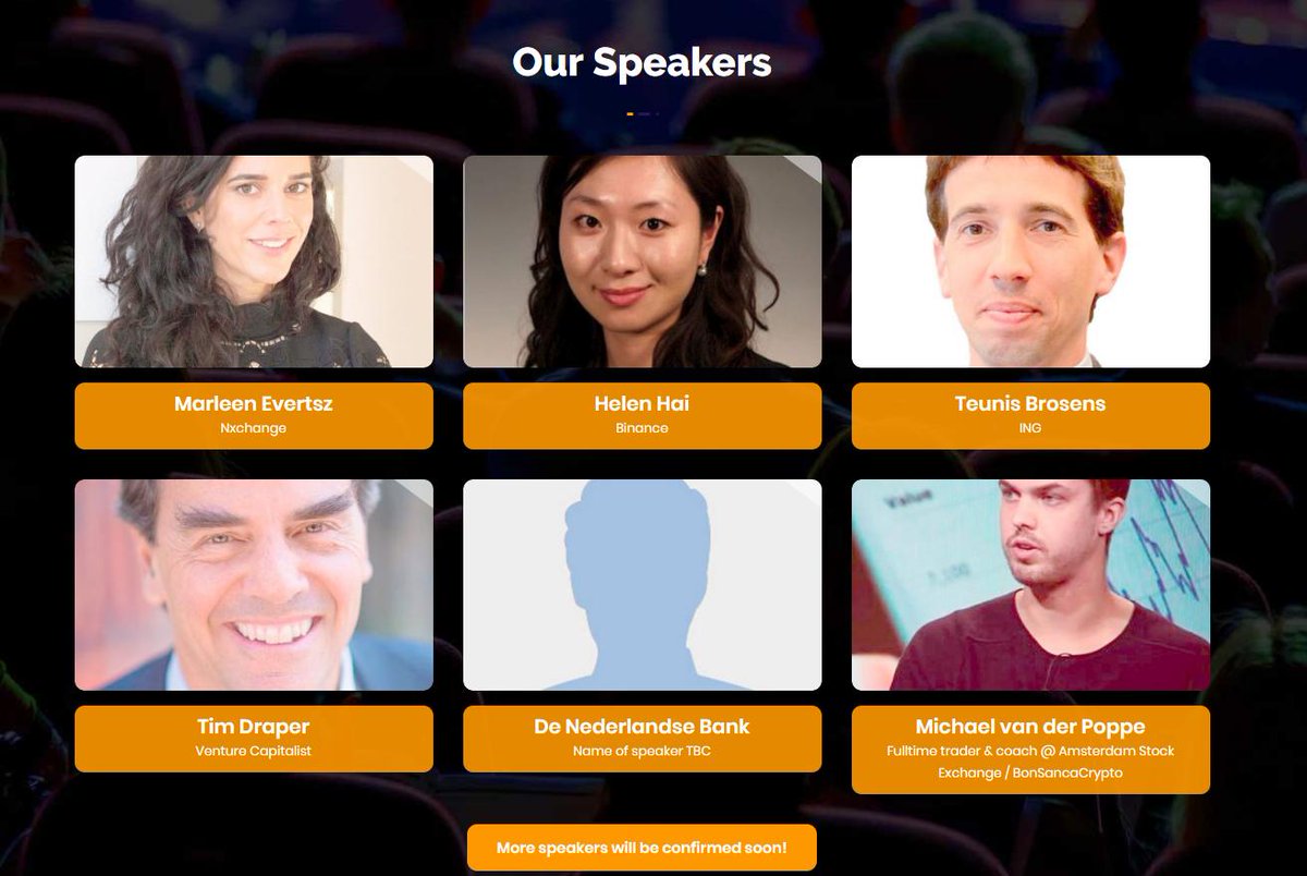 CryptoMichNL's tweet image. Looking for a new event in the Netherlands about crypto &amp;amp; trading?

Hereby; On the 3rd of December we&apos;ll have the Dutch Crypto Summit!

dutchcryptosummit.com

Speakers include;
@binance
@TimDraper
@MarleenEvertsz
@bitcoin_meester
@cryptohopper

And more!

$BTC #BITCOIN