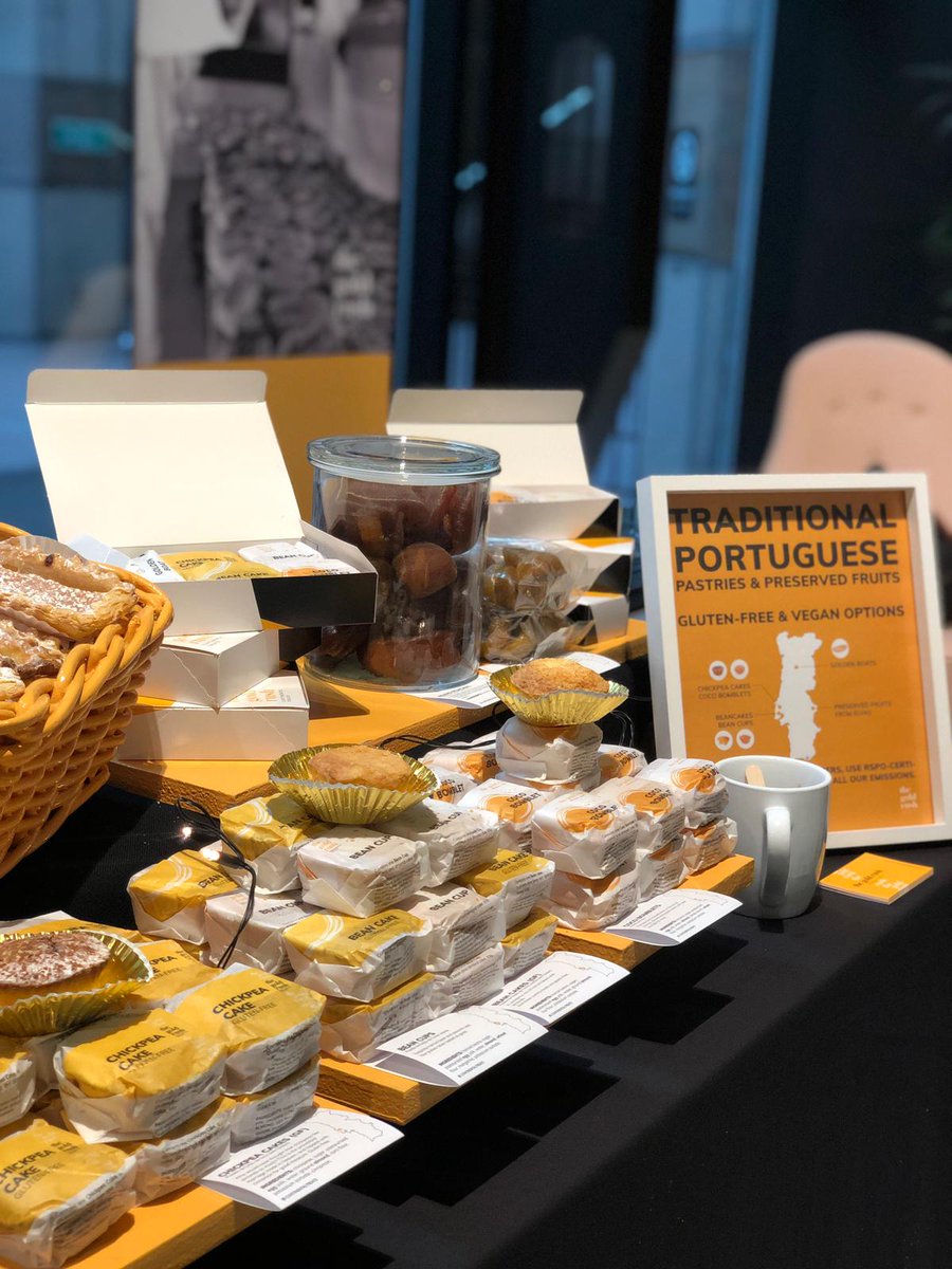 'Our pastries are made with love and attention to detail' Please visit our Upper Ground Reception to taste sweet pastries from Portugal 😋 here until 3pm. 
#Portugal #Pastries #London