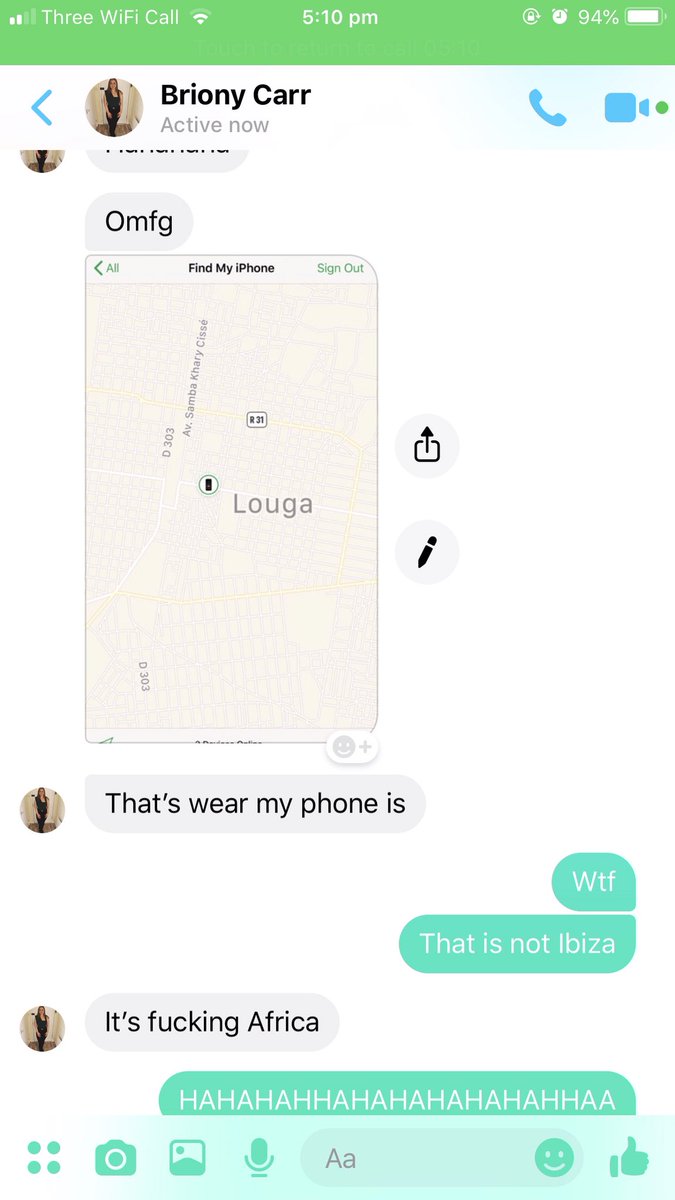 buchanan_bree's tweet photo. Cannot get over briony losing her phone in Ibiza &amp; a month later it’s been found in Africa 😭😭😭😂😂😂 https://t.co/nk1BV1MNjl