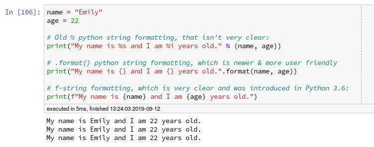 python format