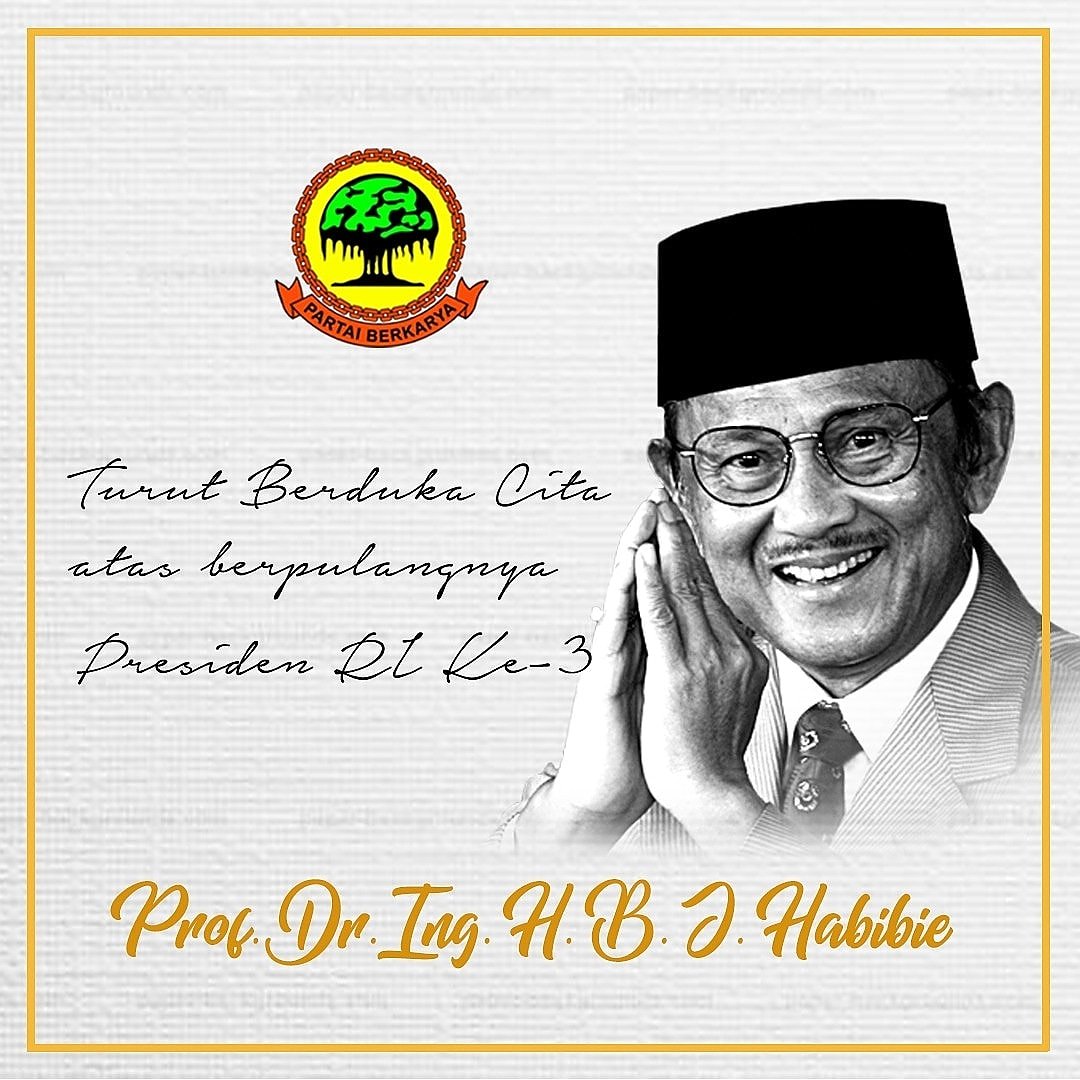 berkaryaidofc's tweet photo. Selamat Jalan Putra Bangsa Terbaik.
Karyamu tetap menjadi inspirasi bagi kami.

#bjhabiebie #inmemoriam #dukacita https://t.co/tQCFt3xmLC