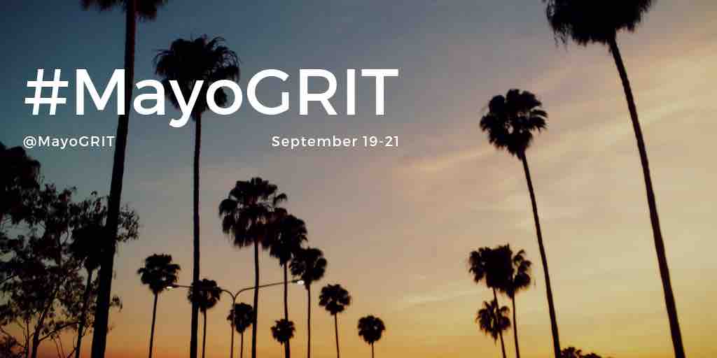 MayoGRIT's tweet photo. We are one week away from #MayoGRIT! Follow the hashtag to keep up with our speakers and attendees. Note the hashtag is #MayoGRIT not GRIT19 or GRIT2019. 
https://t.co/ZYi2U3i3EO 
@DrJRMarcelin @emilysharpe @SMoeschlerMD @anjalibhagramd @AMarshallMD https://t.co/XwHneyJsBI