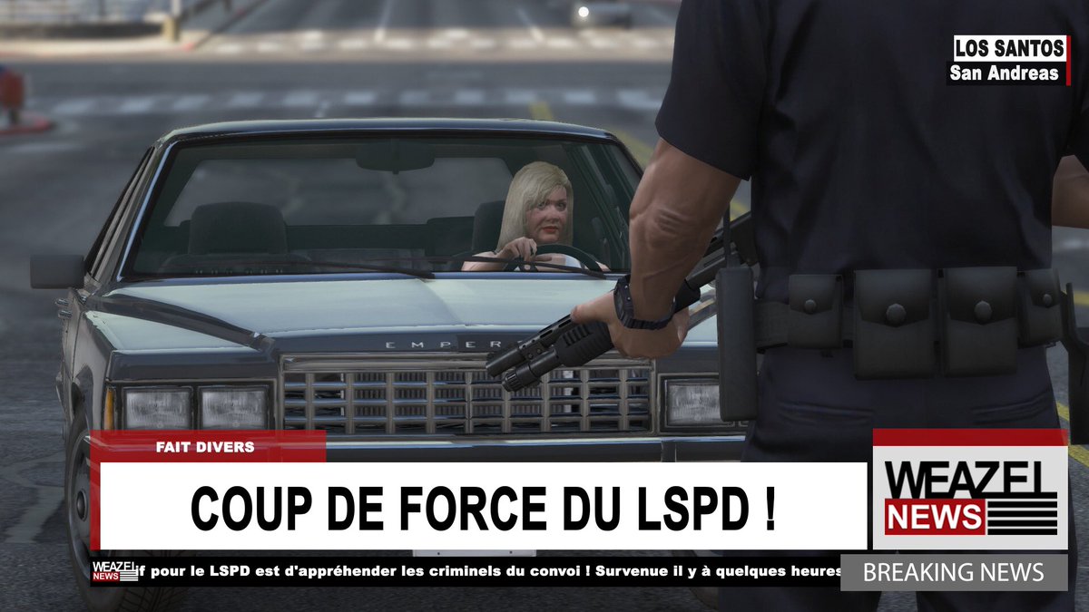 WZN_ETA's tweet photo. @EtaLspd en Alerte ! 

De nombreux contrôles sont à prévoir jusqu’à la fin de la semaine ! 

#LSPD #GTAVRP #WeazelNews #ETARP @eta_rp #POLICERP https://t.co/hU57AAO5IN