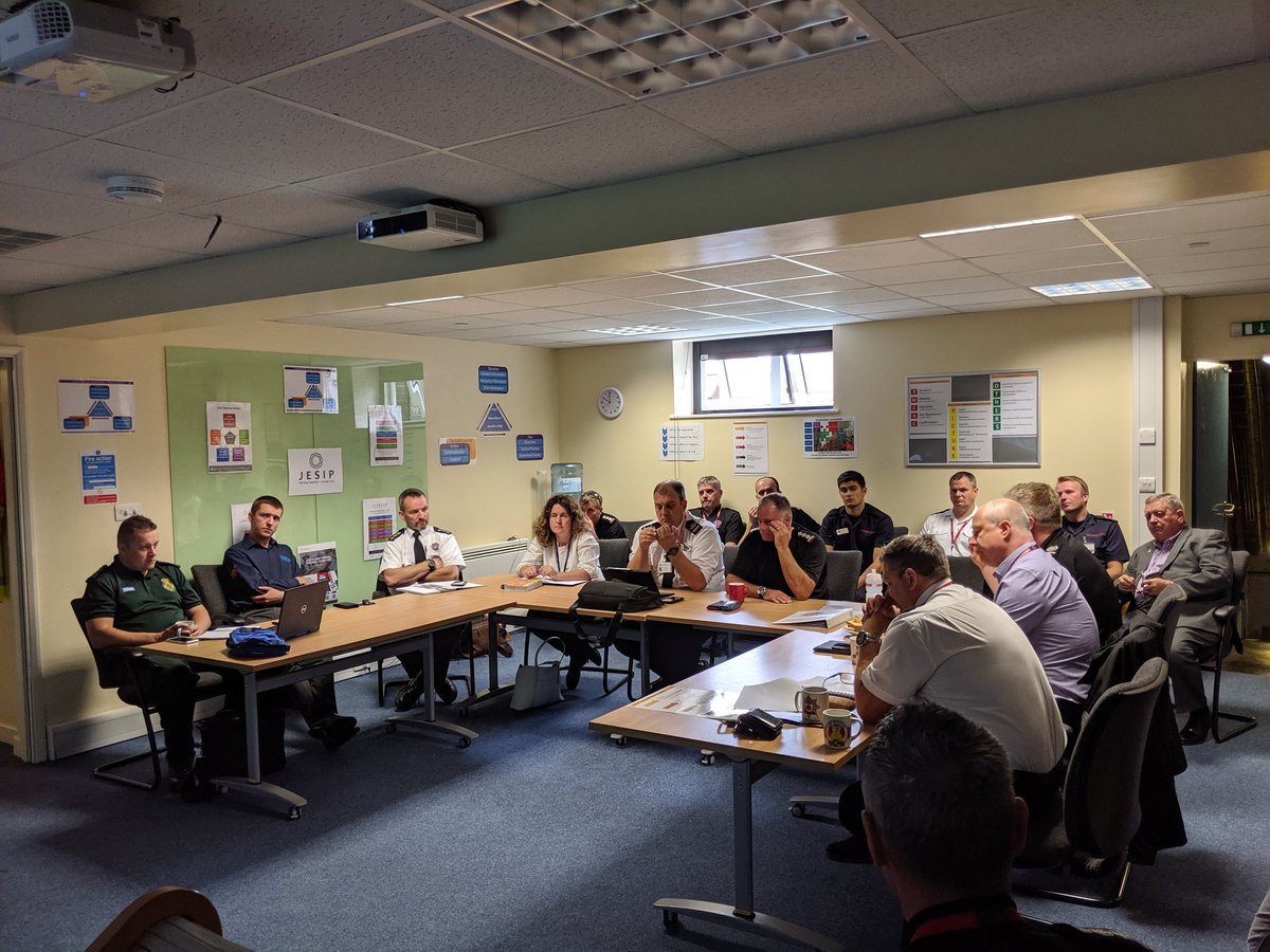 NFRSCTOA's tweet photo. A fantastic turnout this morning for our JESIP Exercise utilising @XVRsimulation 

Great to showcase our Command Development Centre along with Joint Working between multiple agencies.

Many thanks to our #heroesinheadsets for their help too.  Further pics to follow https://t.co/KZTxUEnh43