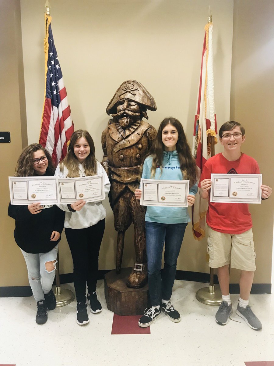 Our Pirates ROCK! These are just a few of our PERFECT scores on statewide Math, Science, ELA, &amp; Civics assessments. 🎉