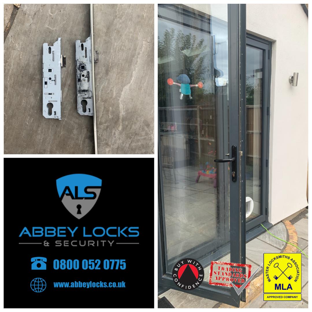 AbbeyLocksmiths's tweet image. Bi Fold door lock replaced. If your locks are getting stiff and hard to lock, act now as they can fail!

For a free no obligation quote call today.

📞 0800 052 0775
🌐 abbeylocks.co.uk

#LockFitting #Locksmith #Locks #Security #HomeSecurity #CrimePrevention #AbbeyLocks