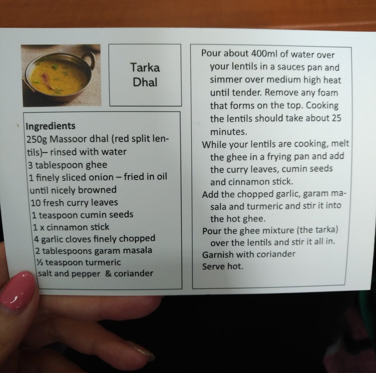 MSH_Liverpool's tweet photo. Here is the full recipe for that fantastic Tarka Dahl ππΎ
Big Thanks again to DEEP UK @DementiaVoices for making all of this possible π #CultureinCare #Liverpool https://t.co/k8qVhWO5rl