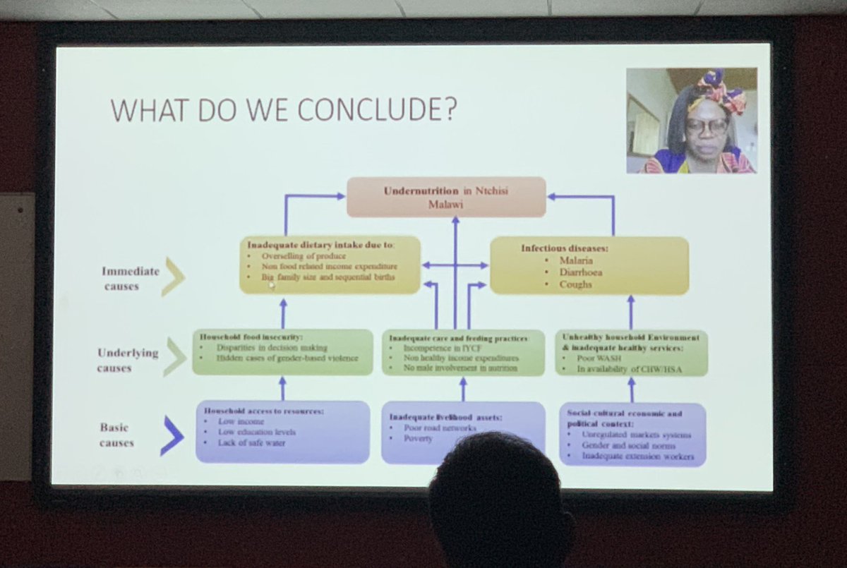 ifglobalhealth's tweet photo. Whitney Mphangwe @tcddublin joining us via video to present on factors which contribute to high levels of stunting (children under 5) in a highly productive agricultural region. @DublinCityUni @TCDCGH #nutrition #stunting #GHE2019 https://t.co/nxppM26zuX