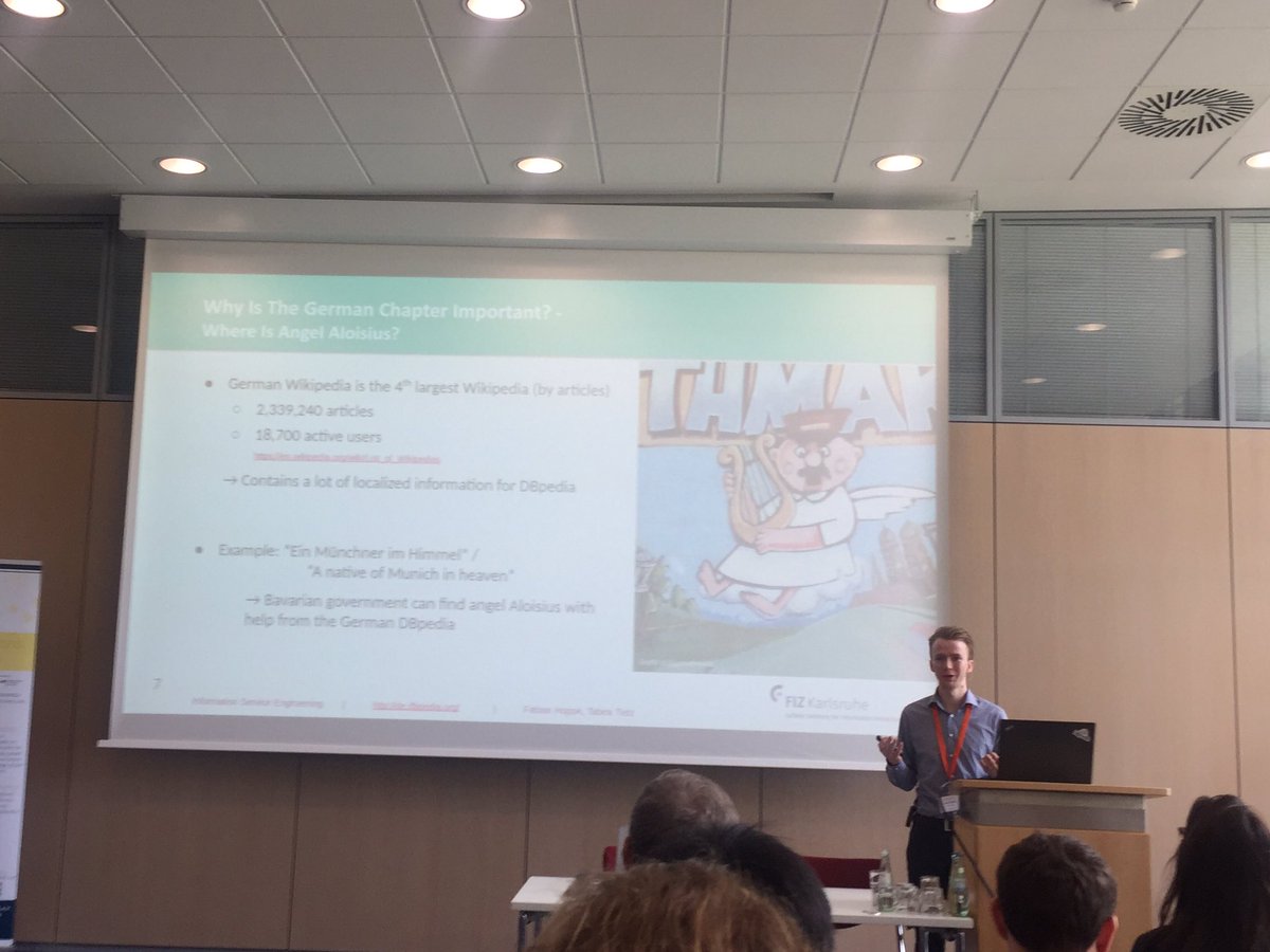 em_alam's tweet image. @Tabea_T @fab_hop presenting how the German DBpedia was resurrected, the challenges and the future directions!!! With an example of Angel Aloisius ;) on #dbpediaday #semantics2019 @dbpedia @FIZKarlsruhe @SemanticsConf