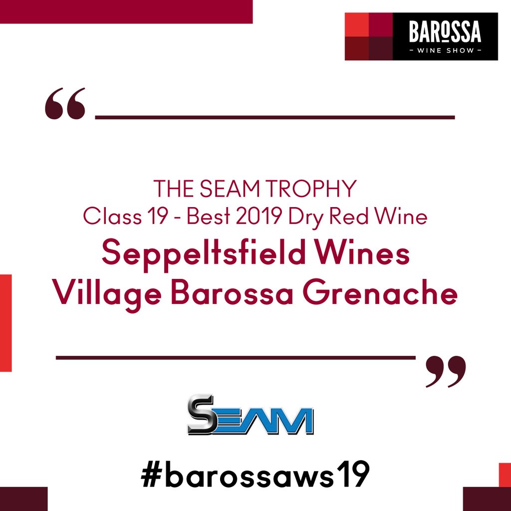 Congratulations @seppeltsfield! Winner Best 2019 Dry Red Wine in the 2019 Barossa Wine Show! 👏🍷 #barossaws2019