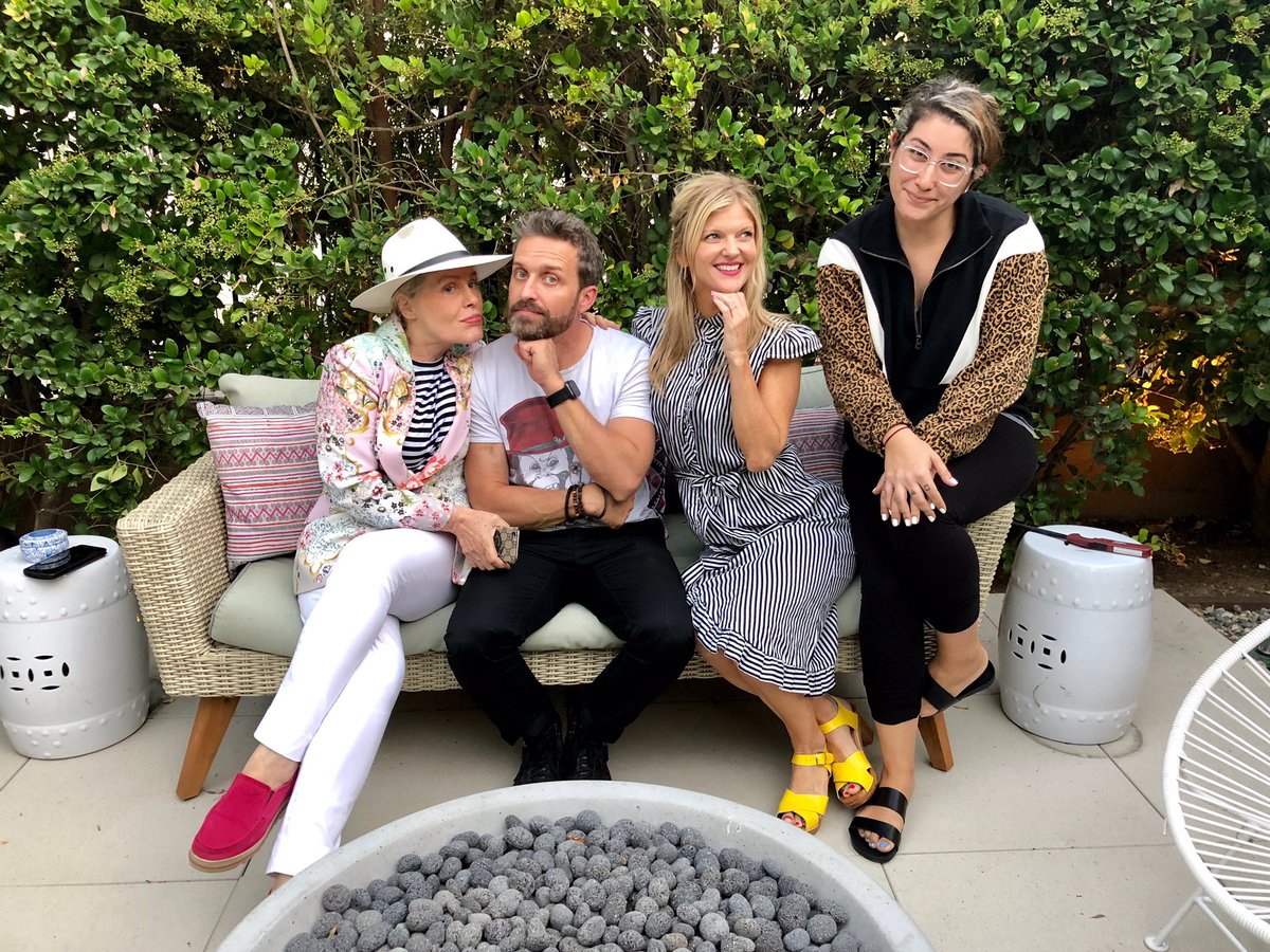 RobBenedict's tweet photo. My new favorite person #BeverlyDAngelo joins me and my favorite person @ArdenMyrin, with the help of my favorite people @kt_money and @annahossnieh on this week’s #WYATR!  https://t.co/bfQyesdhiQ https://t.co/GniTmouIsV