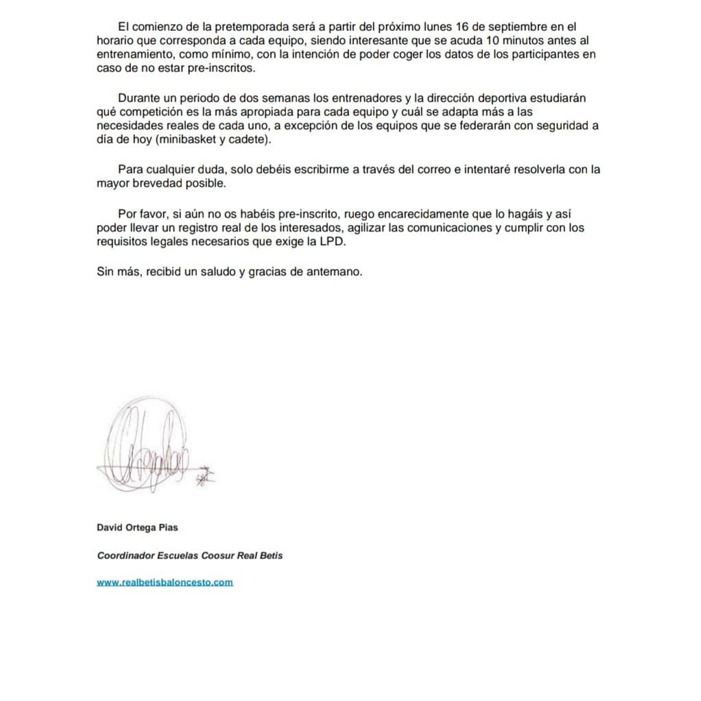 La nueva temporada se pone en marcha la próxima semana.CBOlivares.