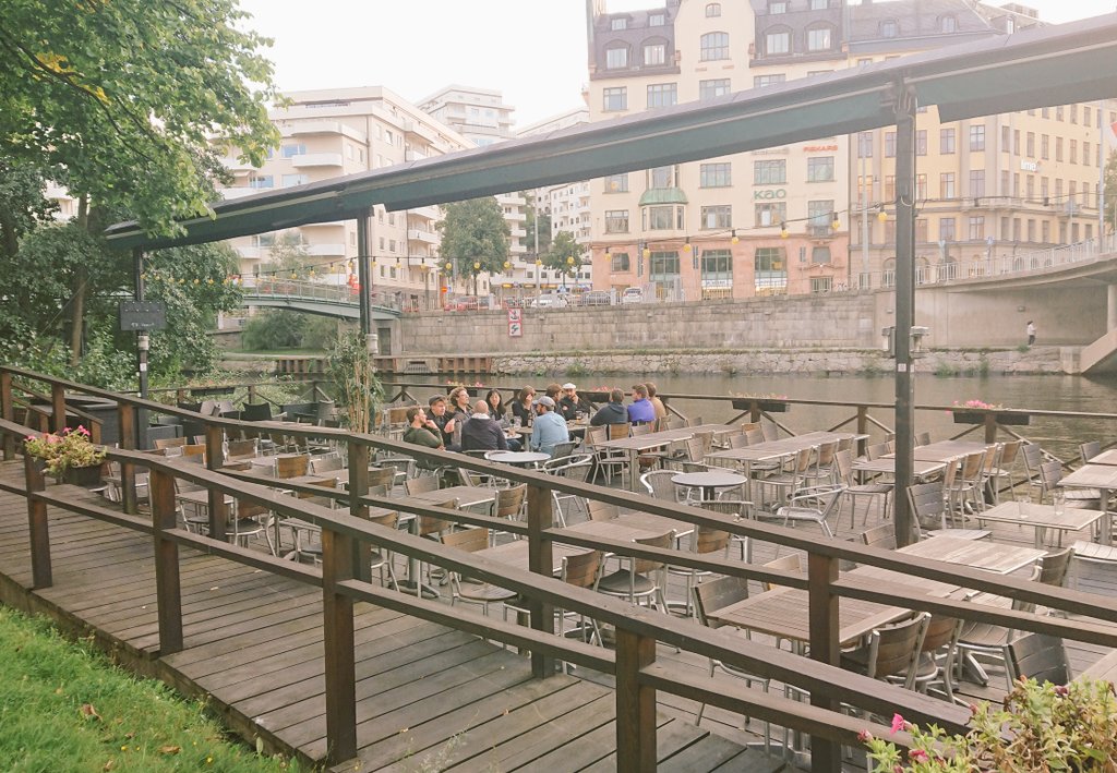 Partiad's tweet photo. Local cultural experience in #Stockholm sharing the #Sweden life! 

A Swedish-finn
A Finn
Australians
English-French
Chinese
Polish
French
Italians
Irish
Dutch-Canadian

Where's the #Swedes #EmptyTables https://t.co/bhO0d6N1xO